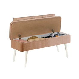 Hanah Home Banco 0900 - 1 - White, Color Blanco y Piedra
